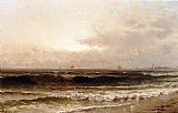 Distant Thoughts Paintings - Distant Beacon by Alfred Thompson Bricher